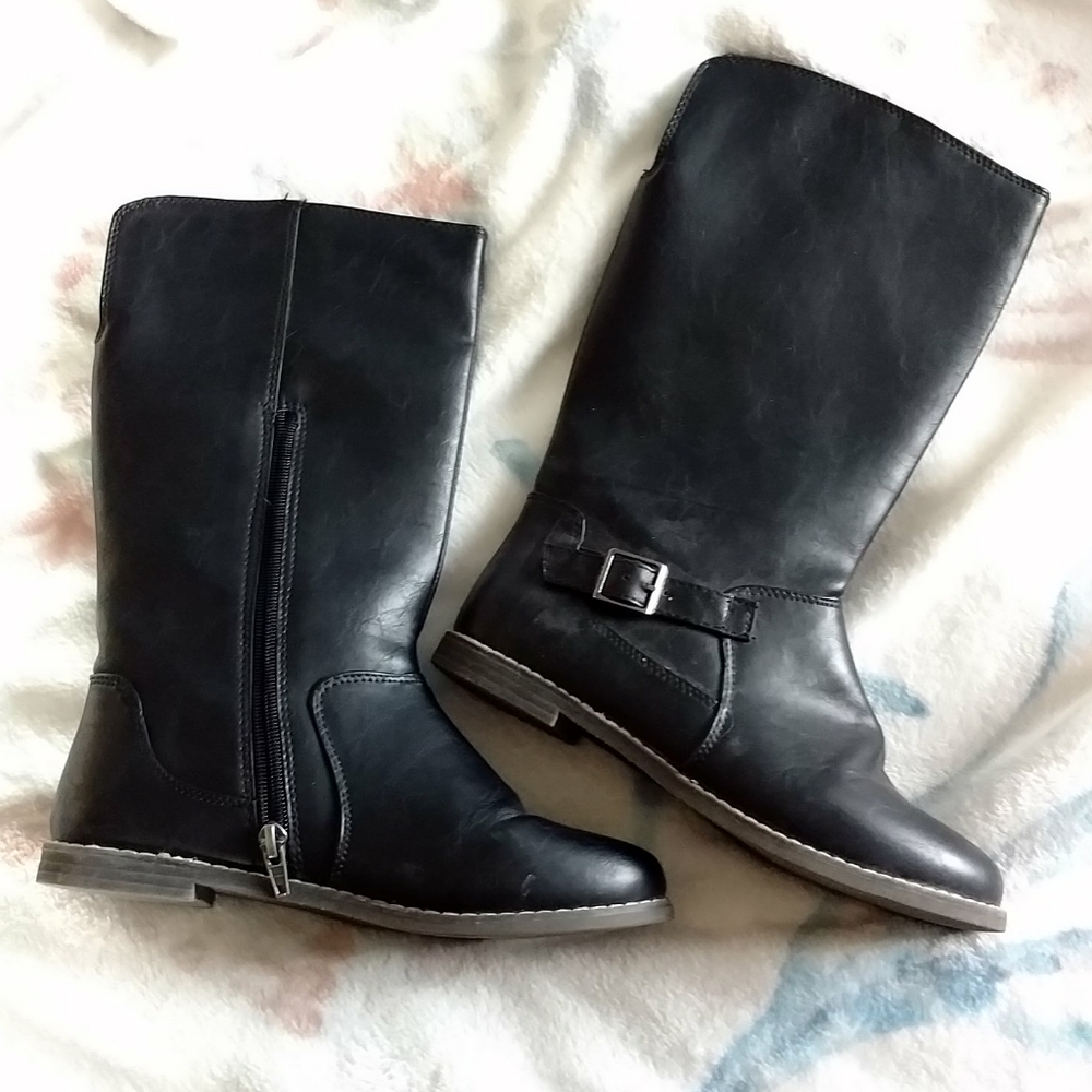 Black Leather Boots
